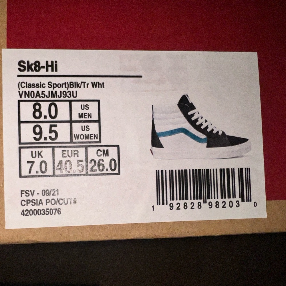 Vans Sk8-Hi sz 8.0 Men 9.5 Woman - Picture 12 of 12